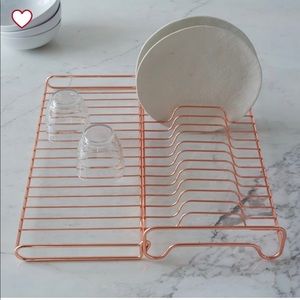 West Elm Copper Wire Foldable Dish Rack